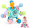 Baby Spielzeug ab 3 Monate, Greifball Babyspielzeug ab 0-6 Monate, Sensorik Babyspielzeug ab 0-6 Monate Rassel Baby Spielzeug ab 0 3 6 9 Monate, Baby Geschenk für 0-12 Monate (A - Blaue)