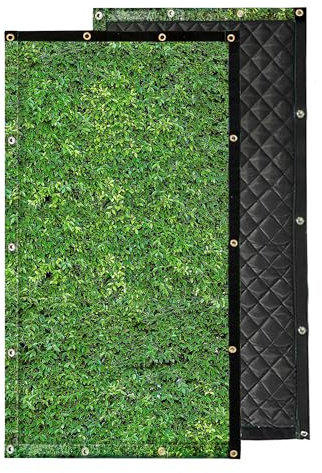 LTCANOPY Aislamiento Acústico de Pared para Exteriores, 100 cm * 200 cm de cubierta insonorizada, cubierta de protección acústica, paredes de protección contra el ruido en obras, aires acondicionados
