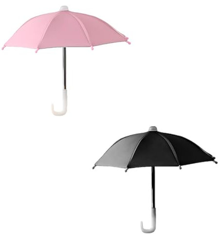 GXGM 2 Pièces mini parapluie telephone, parapluie pour telephone portable, parasol telephone, parasol pour telephone portable