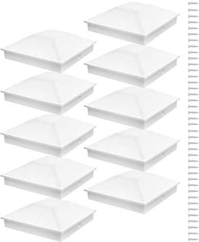 Tappi per pali 4 x 4, 10 pezzi, per pali di legno, resistenti ai raggi UV, per esterni, terrazza, giardino