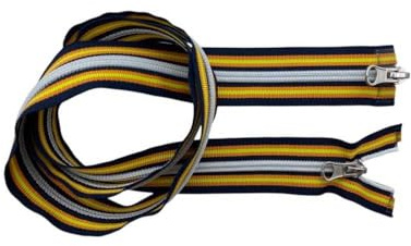 Cerniera Multicolor Spirale 6 100 cm 2 Cursori in Metallo Acciaio Modello Comby