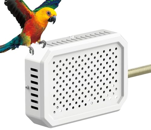Générique Chauffage Perruche 13x9x3 Cm Chauffage Cage Oiseaux Panneau Chauffant De Cage pour Petits Animaux Chauffag-e À Oisea-UX en Fil Métallique Anti-Morsure pour Perroquets Et Petits Oiseaux