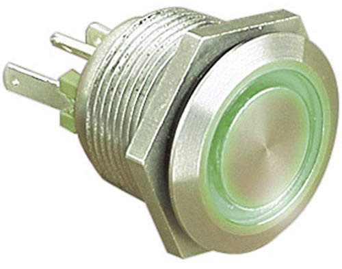 Unbekannt Bulgin MPI002/28/BL Vandalism-Protected Push Button 24 V/DC 0.05 A 1 x Off/(On) IP66 Keeping 1 Piece