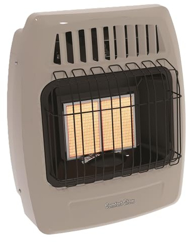 WORLD MKTG OF AMERICA/IMPORT KWP212 2 Plaque 12000 BTU Gas Wall Heater,Grey