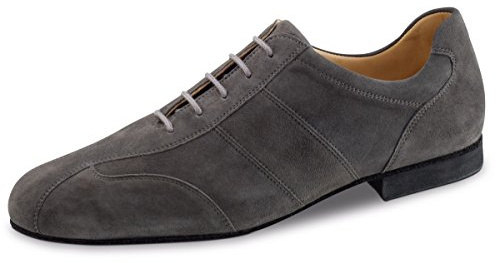 Werner kärna herr tanzsko 28045 – velourläder grå – 1,5 cm mikroklack – Made in Italy, - GRÅ - 47 1/3 EU