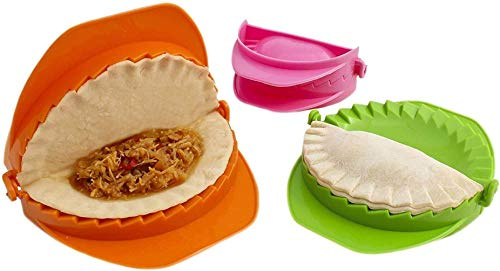 WENDYWU Ensemble de presse à pâte, parfait pour raviolis, calzone, empanadas, retournement et perogies, passe au lave-vaisselle