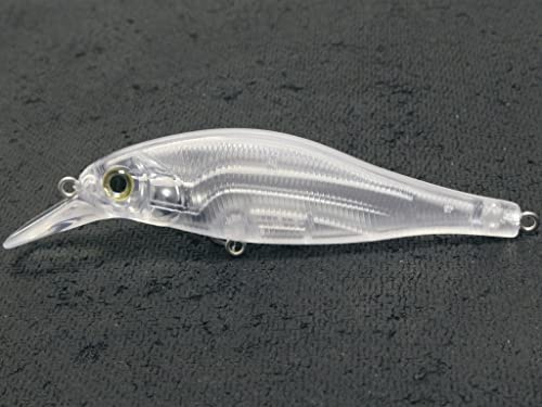 wLure 10 tomma omålade spigg crankbait toppvatten läpplös Jerkbait fiskedrag