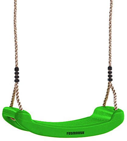 FATMOOSE ClassicRider Schaukelsitz für Kinder - Gartenschaukel Kunststoff Kinderschaukel Kleinkindschaukel Outdoor Indoor - Schaukelbrett, apfelgrün
