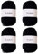ACESOME 4Pcs Milk Cotton Yarn, Soft Knitting Yarn 4 Balls for Crochet Knitting, 4 Ply Yarn 25 Gram Ball Soft and Warm, Garments hat Shoes Socks Scarf Toy Blankets Making, Black