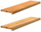 vidaXL Fensterbänke 2 Stk. Hellbraun 100x25x2 cm Massivholz Eiche, Fensterbrett, Holz Treppenstufe, Holz Fensterbrett, Fensterbank Eichenholz