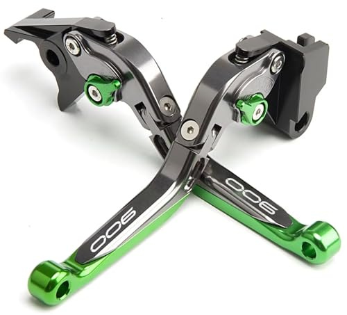 ZESIDIMO Per Kawasaki Z900 Z 900 2017 2018 2019 2020 2021 2022 2023 2024 CNC Regolabile Pieghevole Estensibile Leve Freno Frizione Moto (Verde)