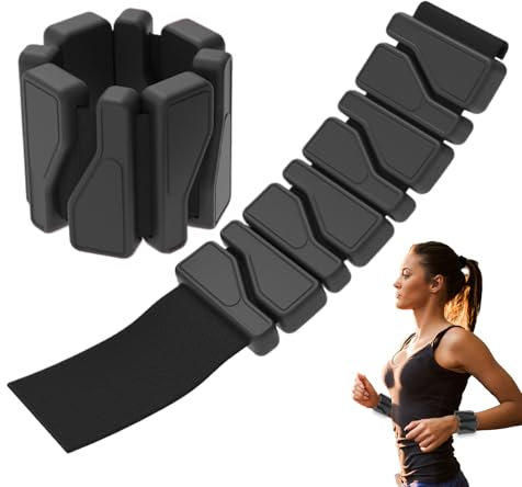 Ankel vikter, 2 x handvikter dam, 7,01 x 3,03 tum justerbar silikonrem, pilates utrustning armband, stöd för promenader, balett och fitness träning