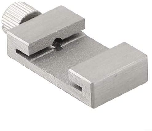 Fauhapyway Regla de acero inoxidable, herramienta de medición, bloque de posicionamiento, límite, guía de trazado de valla para marcado de metal, diseño de carpintería (26 mm)