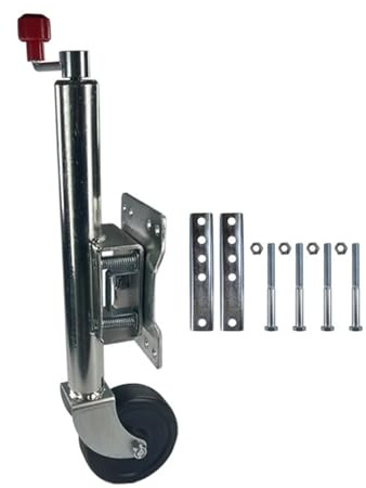 NYTFHMS Boat Trailer Jack with Wheel - Lift Swivel Trailer Jack - Heavy-Duty Bolt-On Swivel Jack, Trailer Jockey Wheel, Heavy Duty Swivel Mount, 15Cm Jack Wheel, 540 K