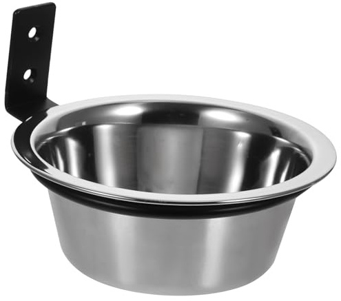 DOITOOL 1ensemble Gamelle Murale Chien Acier Inoxydable Bol Surélevé Résistant et Facile à Nettoyer Accessoire pour Eau et Nourriture Extérieur pour Chats et Chiots