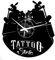 Instant Karma Wanduhr aus Vinyl, Vintage-Geschenk, Handgefertigt, Ink Studio Tattoo