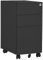 vidaXL Aktenschrank mit Rollen Rollcontainer Bürocontainer Schubladenschrank Büroschrank Stahlschrank Metallschrank Schrank Anthrazit 30x45x59cm Stahl