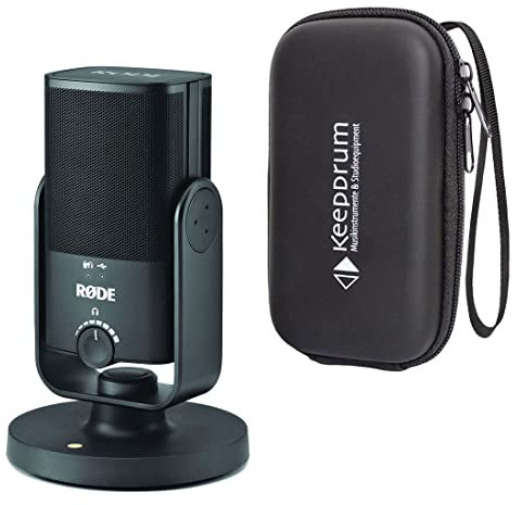 RØDE NT-USB Mini USB - Micrófono condensador podcast + bolsa de transporte keepdrum