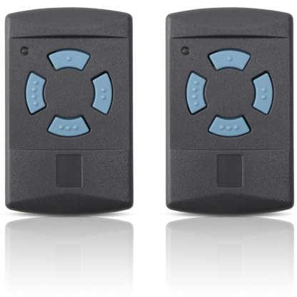 Yolispa Lot de 2 émetteurs manuels universels pour porte de garage Hormann HSM4 HSE2 HS1 HS4 HSZ1 HSZ2