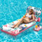 LUVTOY Materassino Gonfiabile Mare con Schienale Regolabile, Gonfiabili Piscina con Porta Bevande Galleggiante, Estive Essenziali Materassino Gonfiabile per Piscine Laghi Spiaggia Abbronzatura