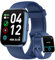 Fitpolo Montre intelligente unisexe avec fonction téléphone (passer et recevoir des appels), montre de sport avec 110 modes de sport, moniteur de pouls/sommeil, podomètre, montre intelligente