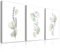 Dazzlewall 3Pcs Gerahmte Abstrakte Botanische Wand Kunst Dekor, Minimalistische Salbei Grün Blume Linie Leinwand Wand Kunst für Schlafzimmer Wohnzimmer Dekor 12x16 in