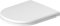 Duravit D-Code WC-Sitz, Schraubbefestigung, 374x433mm, Weiß Hochglanz, Edelstahl Scharniere, 0021, 0028210021, Ausführung: vormontierte Scharniere