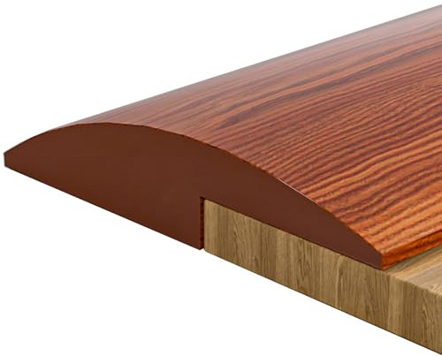 Perfil de Transición Adhesivo PVC Riel de Puerta para Baldosas, Laminado y Parquet de Haya, Entre Otros(Red Oak,3.5x100cm)