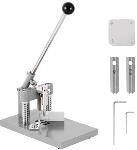 YUCHENGTECH Cortador de esquina redondo resistente para papel laminado, tarjeta de visita, cortador de esquinas redondas con troqueles R6 mm R10 mm, grosor máximo de corte de 30 mm