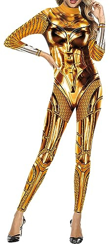 Generisch Costume d'Halloween pour femme - Personnage du film d'Halloween - Combinaison avec coupe ajustée