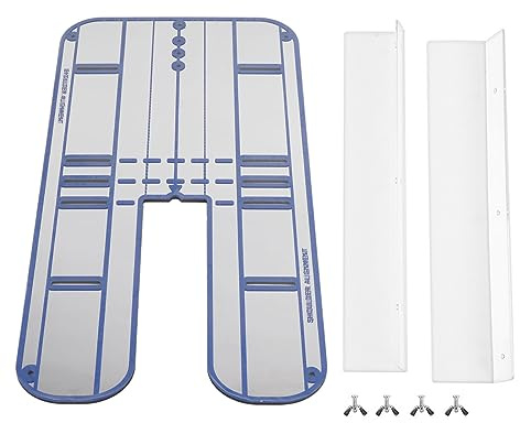 Dam Skerisi Miroir d'alignement de Putting de Golf, Aide à l'entraînement de Golf avec Rails de Guidage, Miroir en Acrylique incassable pour la Pratique en intérieur et en extérieur, Comprend