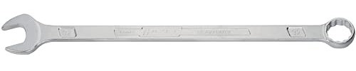 Hazet 600LG-21 - Chiave combinata a forchetta ad anello (extra lunga, forma sottile, profilo esterno doppio esagonale, 21 mm, lunghezza totale: 365 mm)
