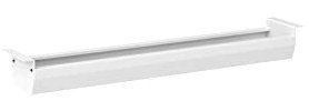 hjh OFFICE Kabelwanne Schreibtisch KC12 klappbar Metall Weiß