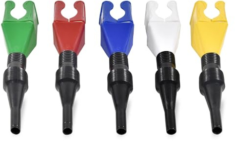 ALI2 5 st motoroljetratt, bränsletratt, flexibel tratt, bensintratt, plasttratt för bil, motorcykel, bildränering, fem färger