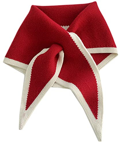 Maxtonser for Triangle Scarfs For Women Neck Scarf For Women for Cross Scarf For Women Korean Version Knitted Wool Collar for Cros,mini scarf