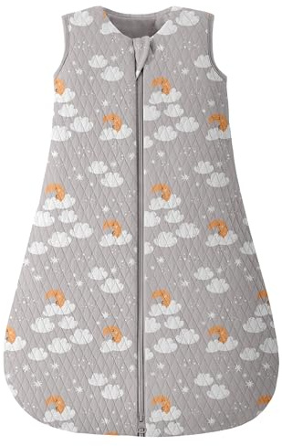 Looxii Sovsäck baby vinter bomull 2,5 TOG varm wrap sovfilt med tvåvägs dragkedja för spädbarn flickor pojkar 0–6 månader