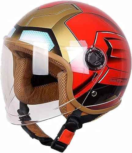Casque De Moto Pour Enfants, Filles, Garçons, Certification ECE, Casque Jet Enfant Avec Visière, Casque De Scooter, Casque De Scooter Pour Enfants, Casque De Cyclomoteur F,48-56CM