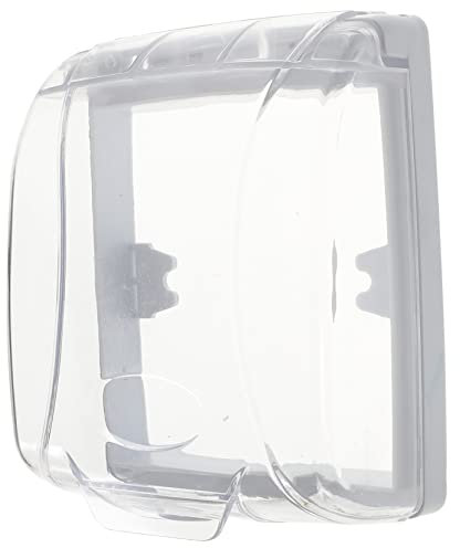 iplusmile Couvre Sonnette Étanche pour Porte Protection Extérieure Transparente la Pluie Intempéries Housse Auto Adhésive pour Sonnette sans Fil et Interphone