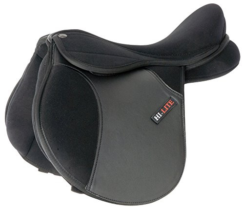 Shires Equestrian - 'hi-lite' Elite Gymkana Pony Saddle - Black - Size: 14m