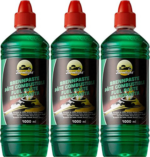 Farmlight Pasta combustibile gel combustibile, pasta di accensione per fonduta, raclett Grill (3 litri)