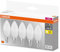 OSRAM LED BASE Classic B40, matte Filament LED-Lampen aus Glas für E14 Sockel, Kerzenform, Warmweiß (2700K), 470 Lumen, Ersatz für herkömmliche 40W-Glühbirnen, 5 Stück (1er Pack)