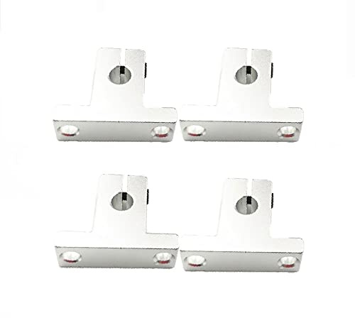 SK10 Linearwellen-Stützhalterung, 4 Stück, 10 mm, Aluminium, lineare Schienen-Schaftführung, Halterung, vertikale optische Achsenhalterung