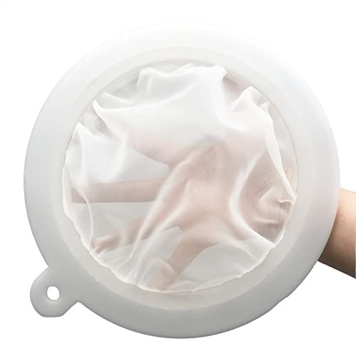 Großer, ultrafeiner Filter, 21 cm, aus Kunststoff, 450 Mesh für die Küche, zum Filtern von gekochtem Wasser und Sedimenten