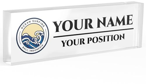 Personalized Desk Name Plate Plaque, Personalized Office Name Plate, Personalized Name Plate for Desk, Custom Desk Name Plate Personalized with Your Name, Name Plate for Desk Personalized with logo
