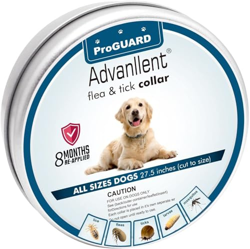 Advanllent Dog Natural Essential Oil Collar, Dog Collar for Puppies, Waterproof Adjustable, 1 Pack, One Size Fits All, 27 inch