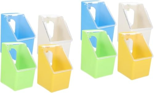 Genérico 8 Piezas Caja Colgante para Palomas Contenedor De Alimentos Colgante Comedero Duradero para Pájaros Contenedor De Alimentación para Palomas Jaula para Palomas Comedero.
