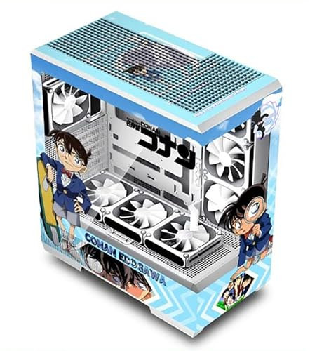 Datorfodral, Mid-Tower PC-spelfodral ATX/M-ATX/ITX - Främre I/O TPYE-C-port - Härdat Glas - 10 Fläktinstallationsposition - Vattenkylningsinstallation Klar