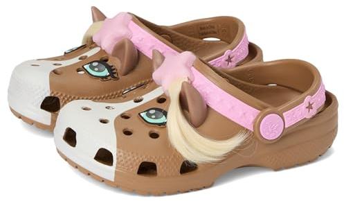 Crocs Unisexe Enfant Classic IAM Horse Clog T Sabots, Milk Chocolate, 24/25 EU