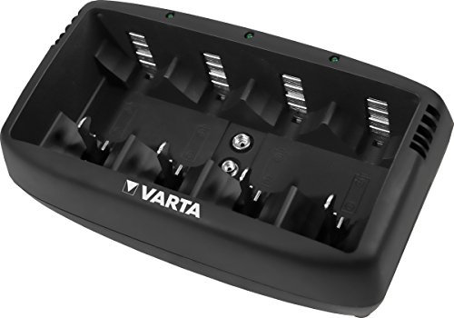 Varta Universal Chargeur de batterie pour 4 AA / AAA / C / D et 1 9V bloc (arrêt minuterie)