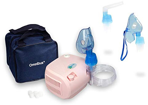 Omnibus Air Inhalador para niños, aparato portátil para soluciones líquidas, alivio de obstrucción nasal